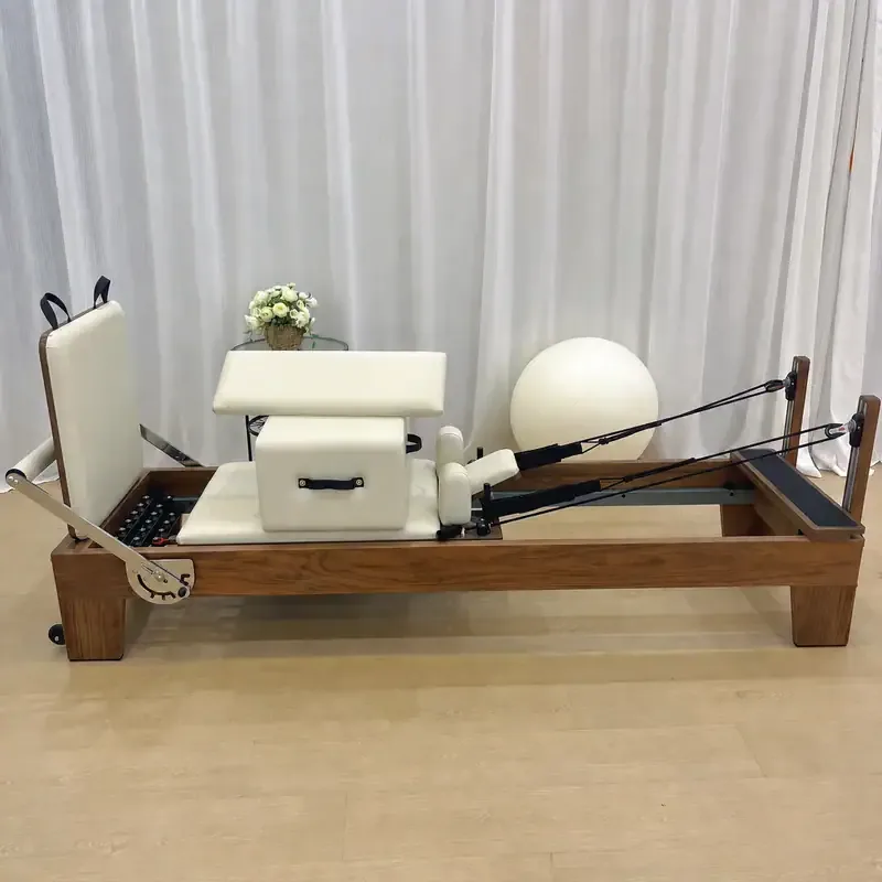 Пилатес реформър от орех IM Pilates WD-W-202, изглед 2